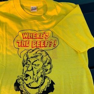 Vintage 80s Single Stitch Wendy’s Promo tee